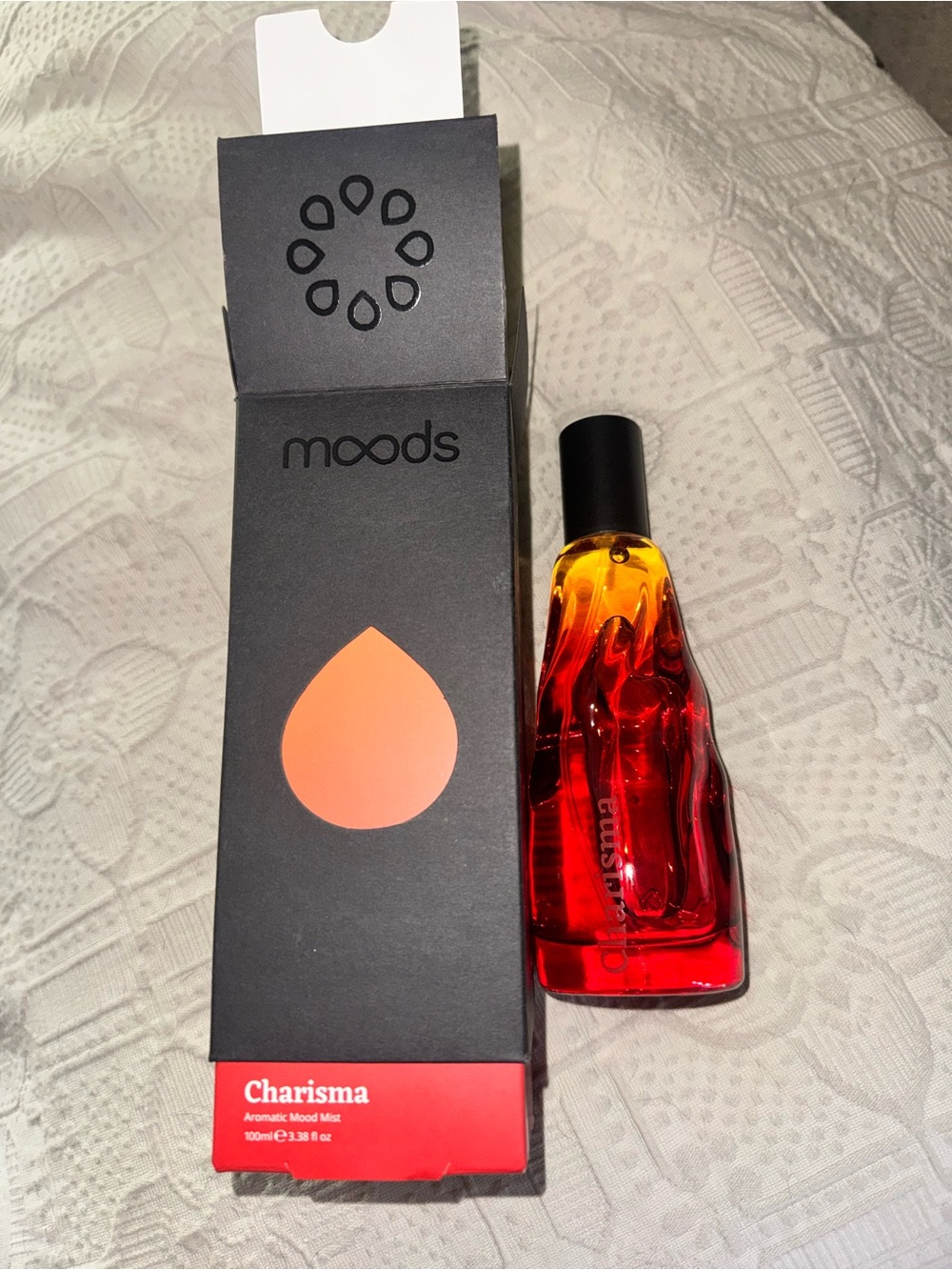 Charisma Aromatic Mood Mist — Red-Orange Bottle